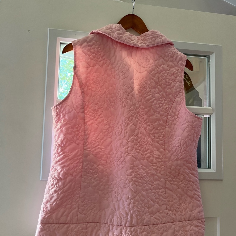 Christopher & Banks Pink Quilted Women's Vest - Picture 2 of 4